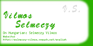 vilmos selmeczy business card